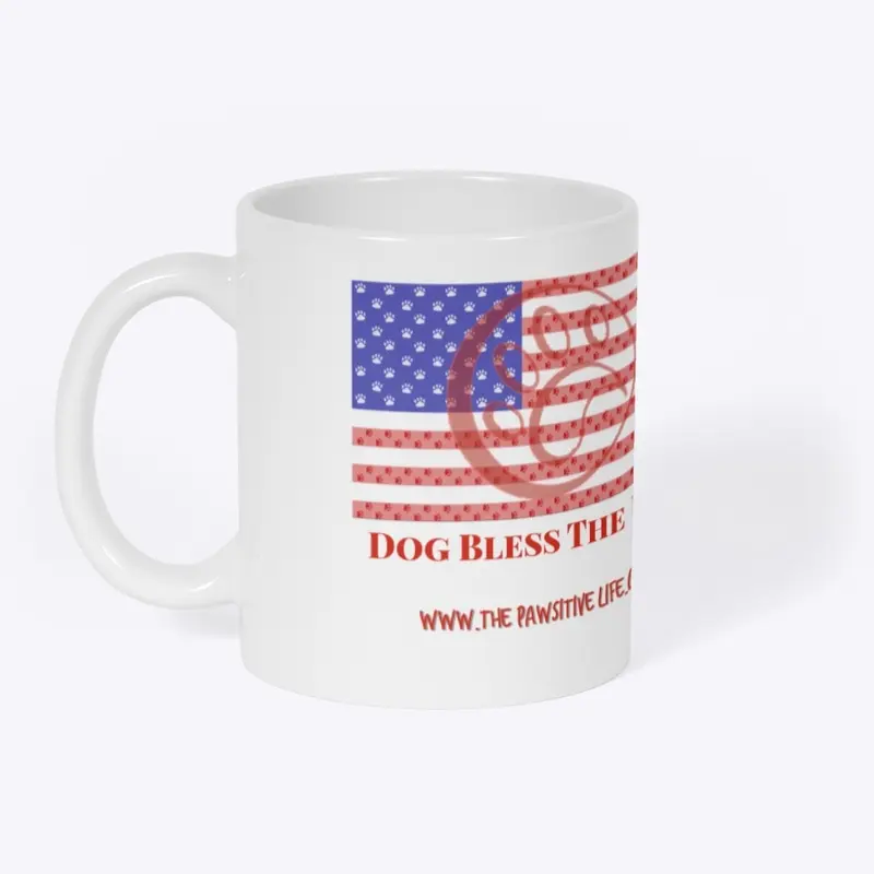 Dog Bless The USA Mug